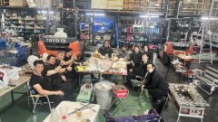 作業員全員でBBQをしました！